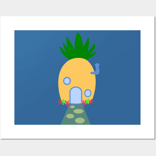 Under Sea Pineapple Posters and Art